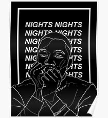 nights - frank ocean Poster