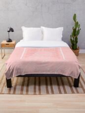 pink + white - frank ocean Throw Blanket