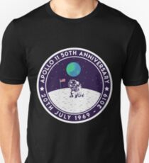 Apollo 11 50th Anniversary Moon Landing 1969 2019 Astronaut Slim Fit T-Shirt