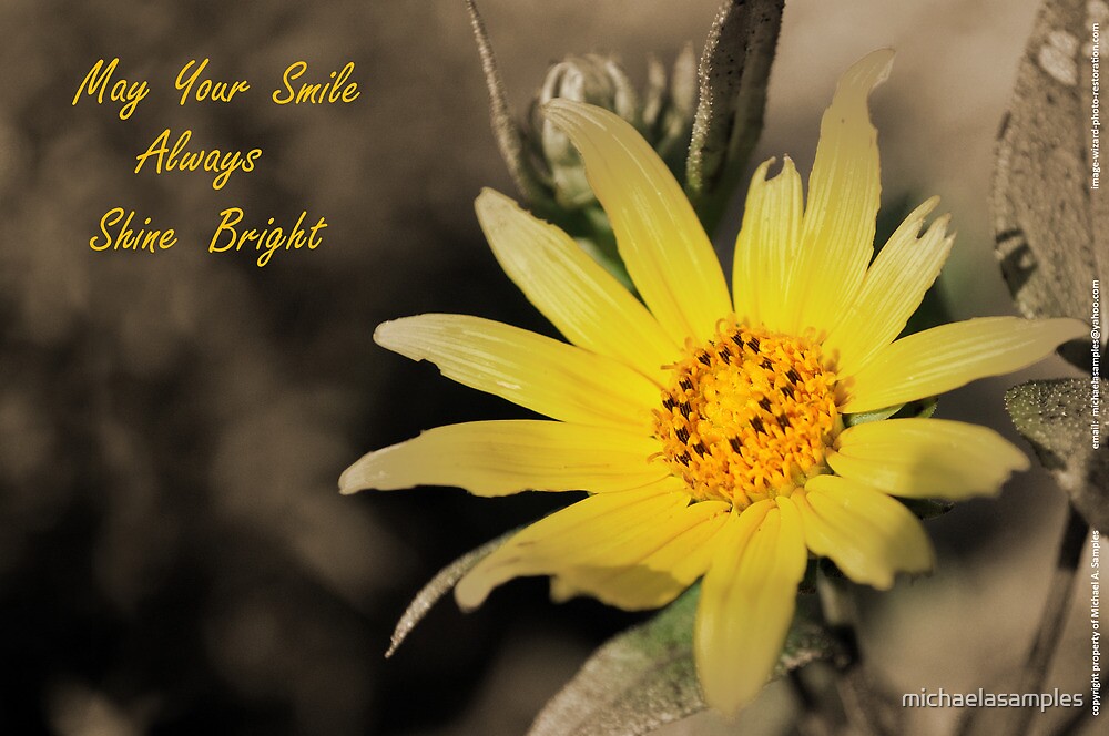  May Your Smile Always Shine Bright By Michaelasamples Redbubble