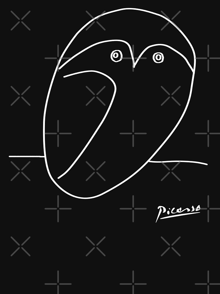 Picasso Sketch Line ''Owl'' Negative by no-1