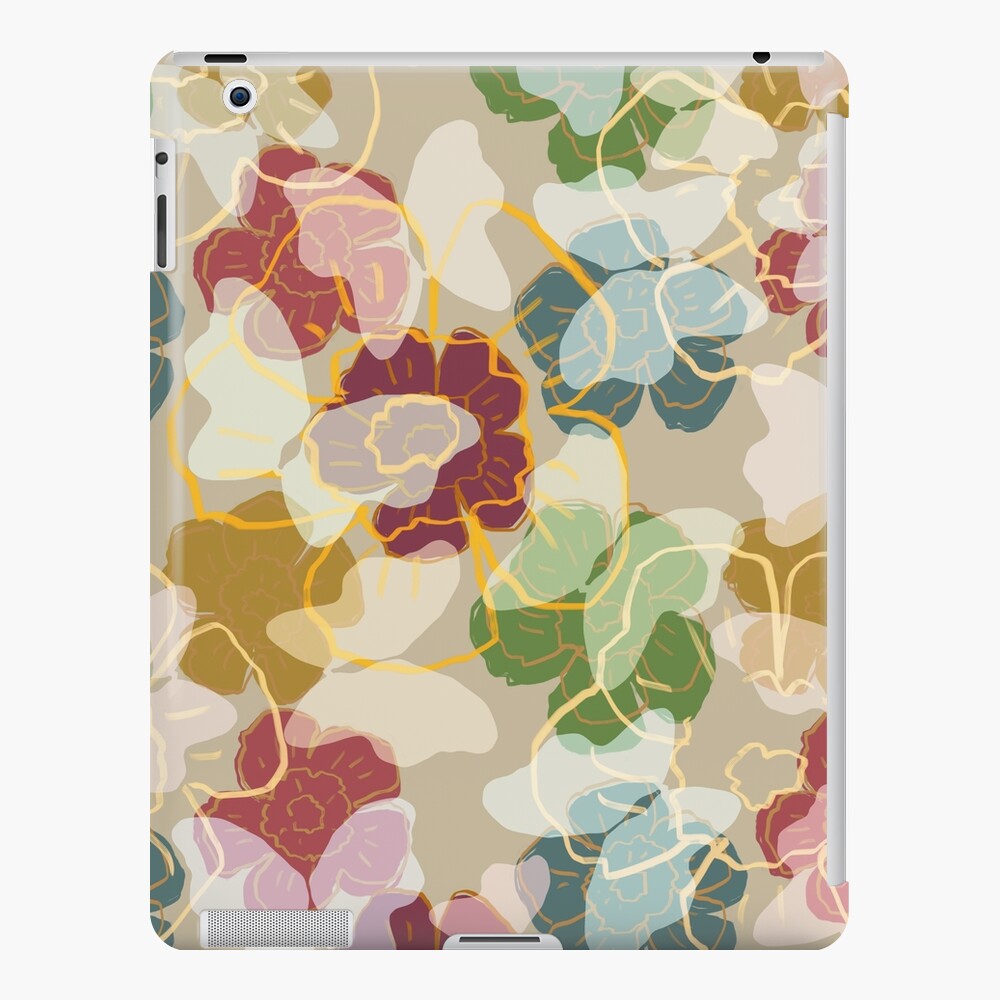 Butterflowers Cream iPad Case & Skin