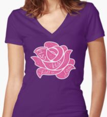 Kiss Kiss Fall in Love Shirt mit V-Ausschnitt