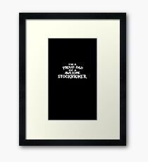 occupations job dad Framed Print