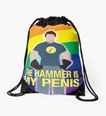 the hammer is... Drawstring Bag