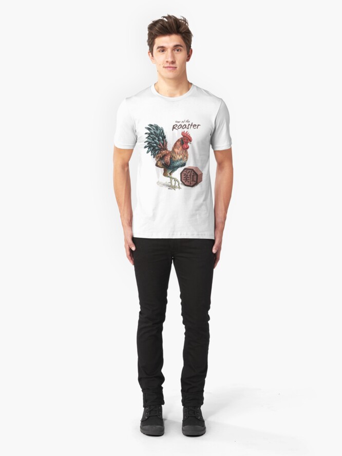 Alternate view of Year of the Rooster Slim Fit T-Shirt