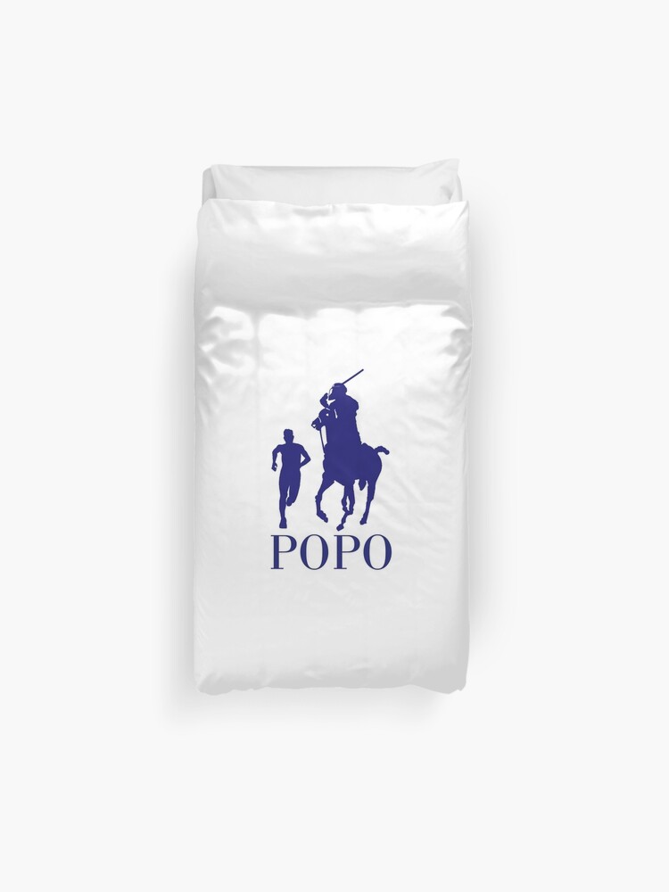 Popo Sport T Shirt Ralph Lauren Polo Parody Duvet Cover By