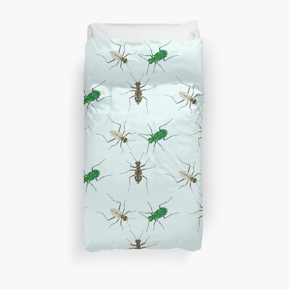 Tiger Beetle Pattern Duvet Cover