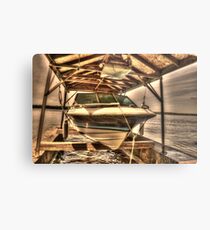 Boat out of water Metal Print