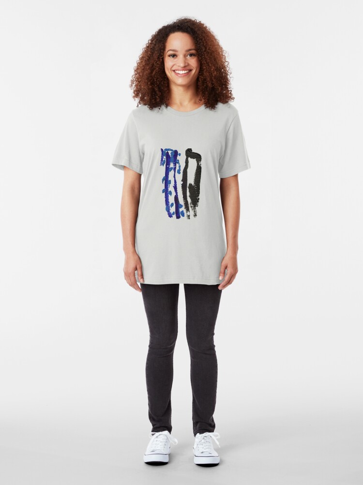 Alternate view of Black & Blue Slim Fit T-Shirt