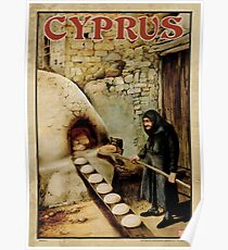Travel Poster 11 - Baking Bread, Cyprus Poster