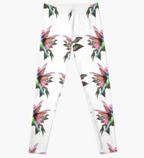 hummingbird,flowers,plant,digtalartpaint,nature,color,bird,Herbs,garden,petunias.tiniest,iridescent,jewels,wings,nectar,colored,sunset,abstract, Leggings