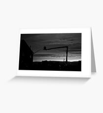 Fire fighting Silhouette Greeting Card
