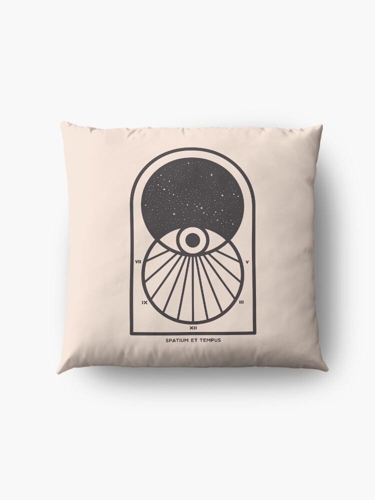 Alternate view of Space and Time Floor Pillow