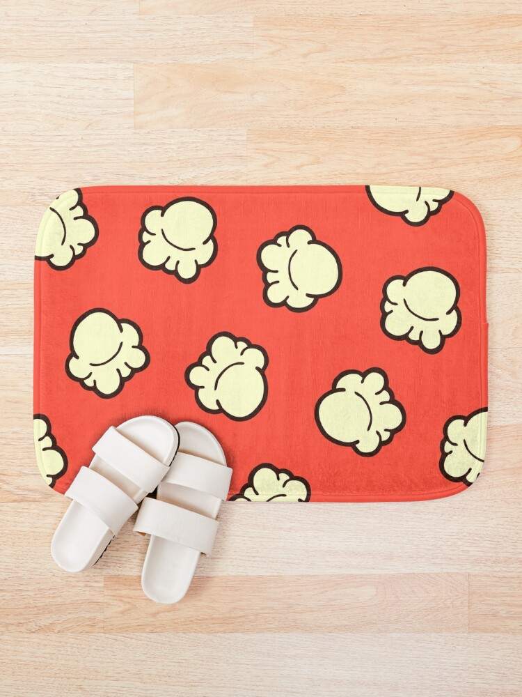 Popcorn Pattern Bath Mat By Evannave Redbubble