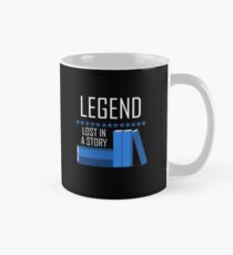 Buchleselegende (blau) Tasse (Standard)