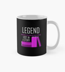 Buchleselegende (Pink) Tasse (Standard)