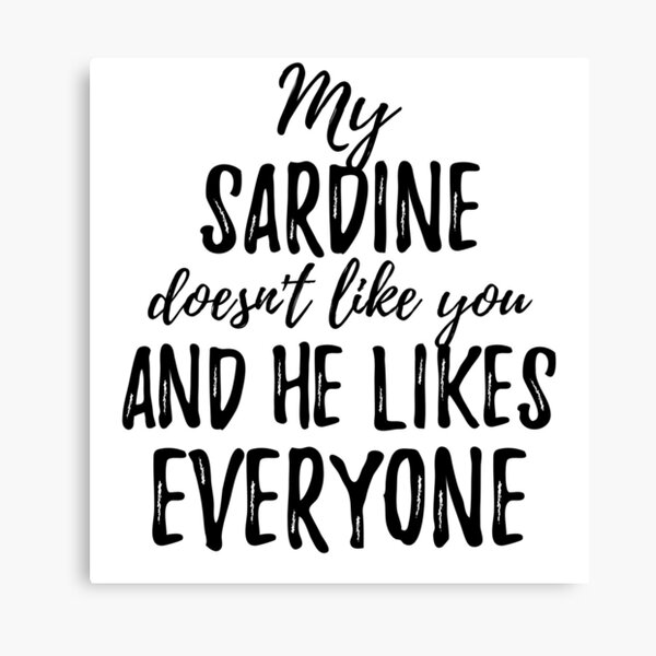 Sardine Canvas Prints Redbubble