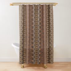 Indonesian batik by Hypersphere Shower Curtain