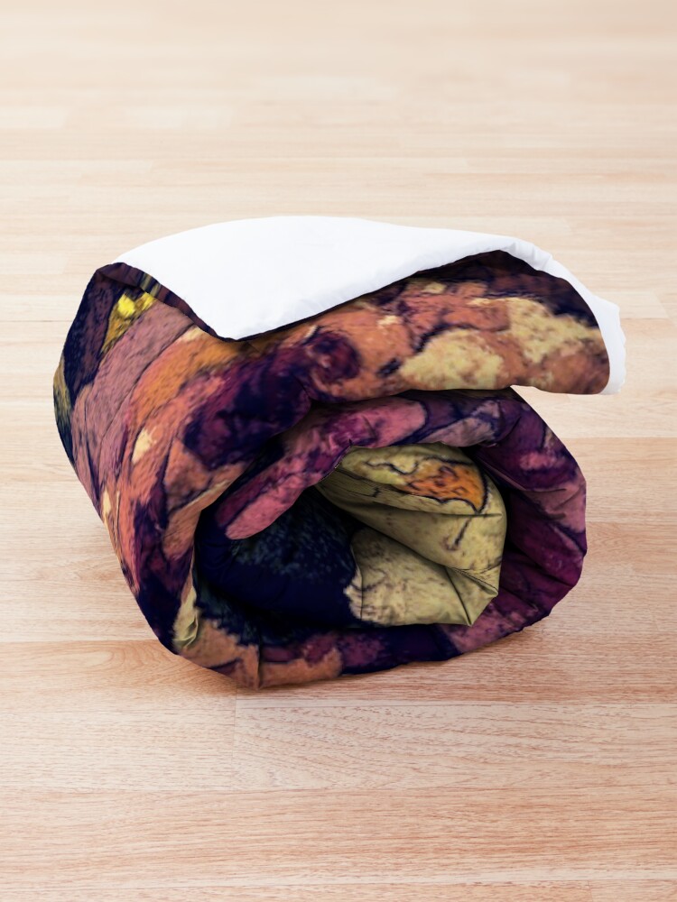 Alternate view of Shabby-chic Flower Bouquet digital painting Comforter