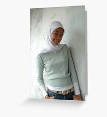 moslem girl Greeting Card