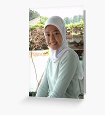 moslem girl Greeting Card