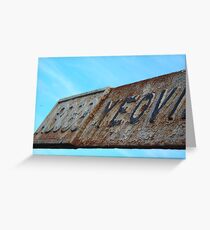 Route Damage Greeting Card