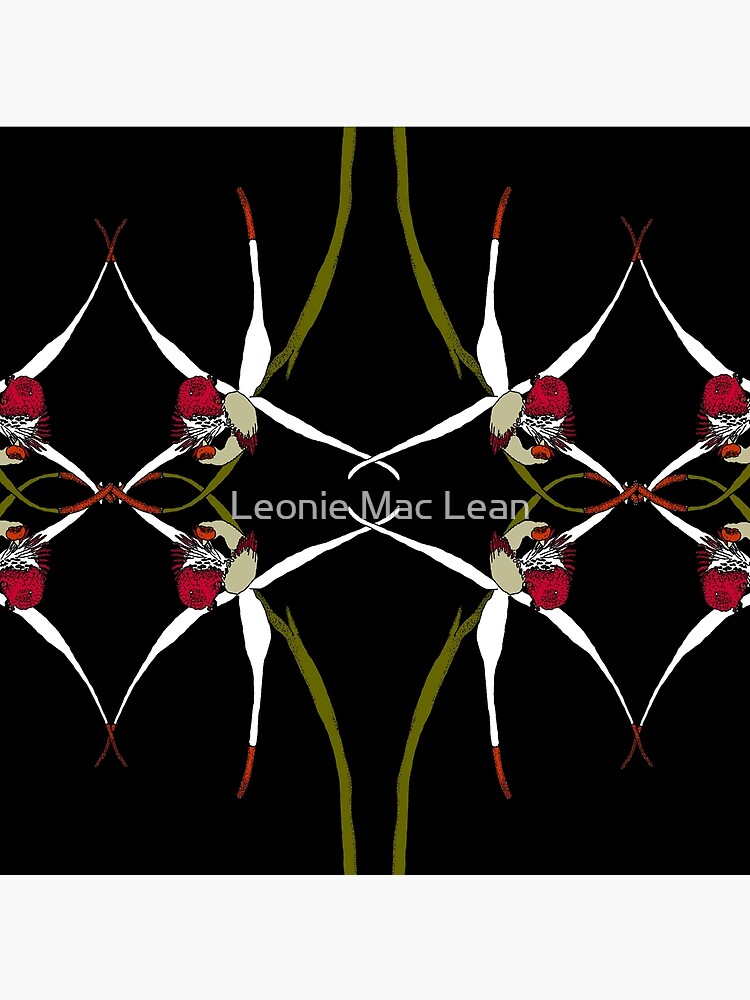 Exotic Native Orchid Mirror Design by yallmia