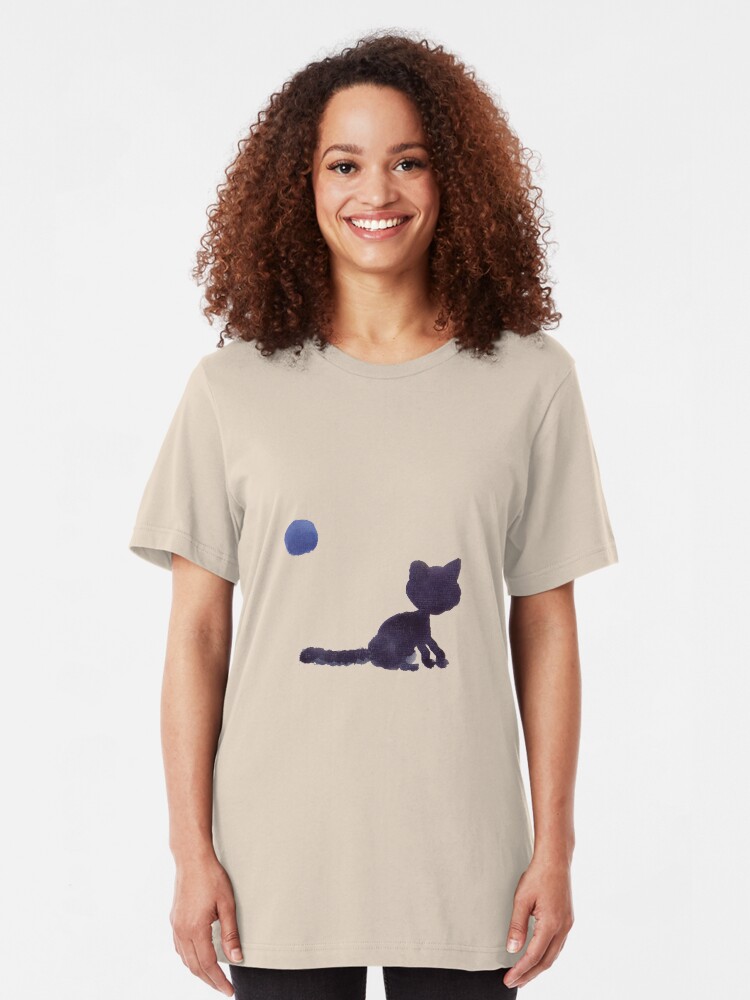 Alternate view of Blue cat Slim Fit T-Shirt