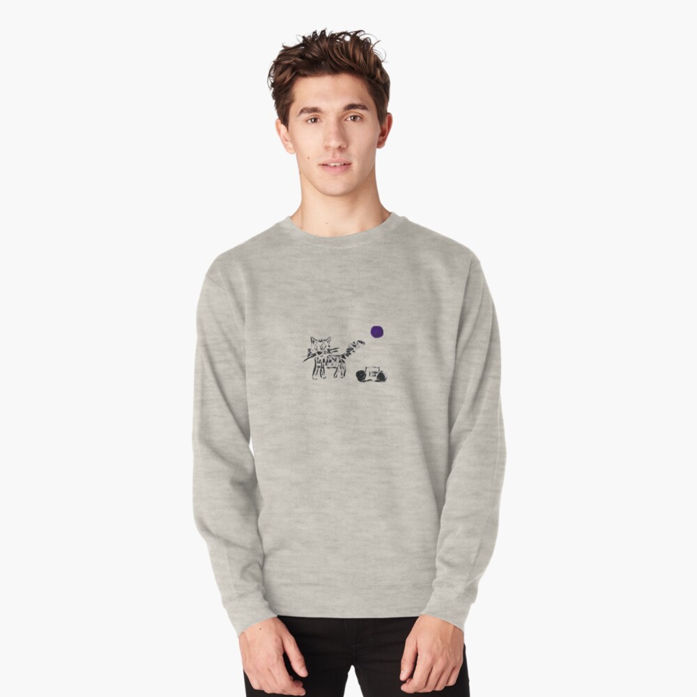 Radio Cat Pullover Sweatshirt