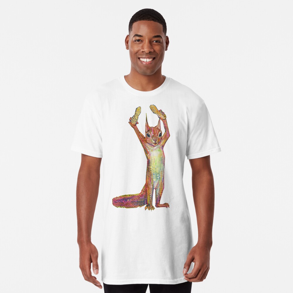 Nuts on blank background Long T-Shirt