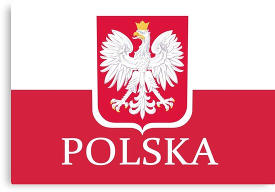 "Patriotic Polish Polska Flag" Canvas Prints by PolishArt | Redbubble