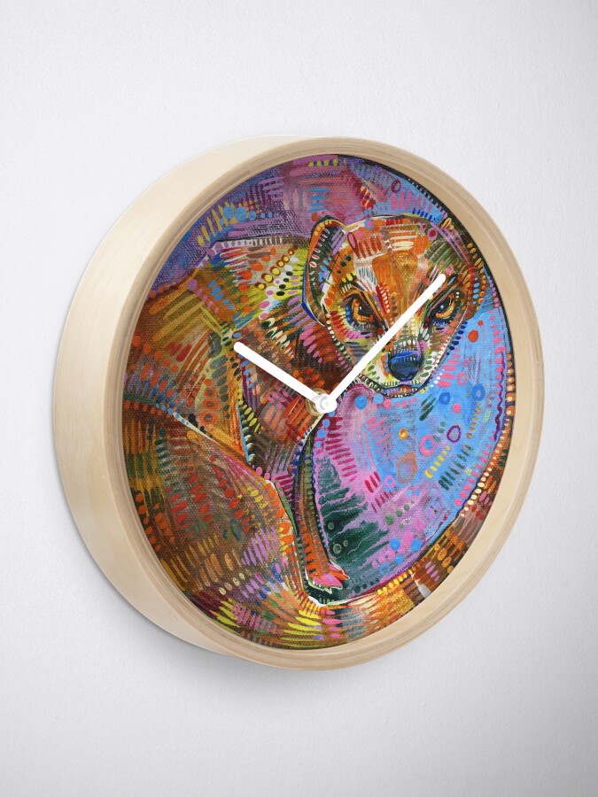 Alternate view of Superhero painting - 2015 Clock