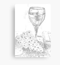 Wine and Grapes Canvas Print