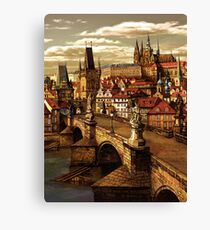 Prague Charles bridge Canvas Print