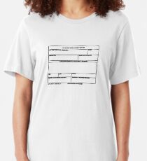 USAF Form 341 - Excellence/Discrepancy Report Slim Fit T-Shirt