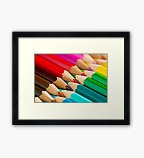 Coloured Tips Framed Print