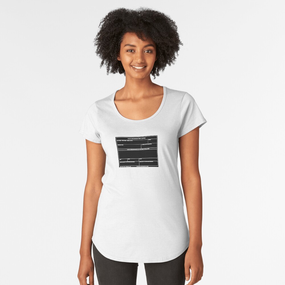 Copy of USAF Form 341 - Excellence/Discrepancy Report Inverted Premium Scoop T-Shirt