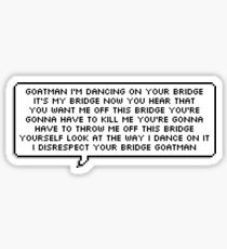 Buzzfeed Unsolved Supernatural Goatman Taunt Sticker