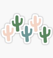 Bunte Kakteen Sticker