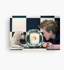 Fishy in the Middle... Canvas Print