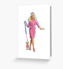 Elle Woods Legally Blonde Bruiser Chihuahua Grußkarte