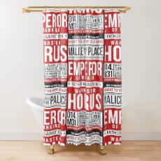 Malice Above The Palace Shower Curtain