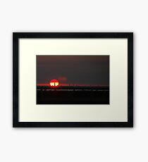 Chicago Skyline Sunset II Framed Print