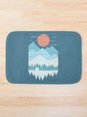 Cabin In The Snow Bath Mat