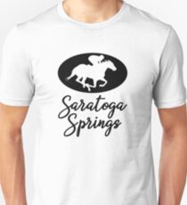 Pferd und Jockey Saratoga Springs New York Slim Fit T-Shirt