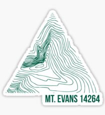 Mount Evans Topo Sticker