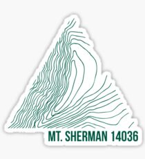 Mount Sherman Topo Sticker