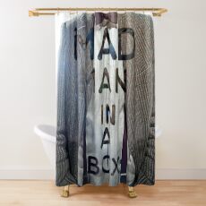 Mad Man in a Box Shower Curtain