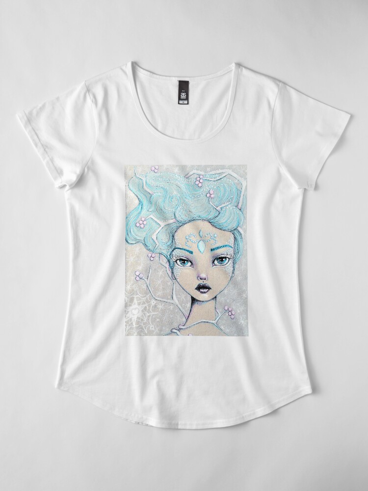 Alternate view of Ice Queen Premium Scoop T-Shirt